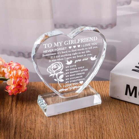 Movdyka Gifts for Husband from Wife Glass Keepsake with Led Base to My Husband Birthday Unique Gifts for Christmas Valentine's Day Anniversary Father's Day Wedding in Kuwait