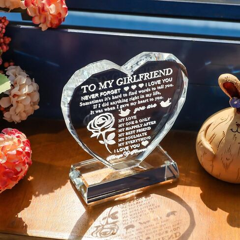 Movdyka Gifts for Husband from Wife Glass Keepsake with Led Base to My Husband Birthday Unique Gifts for Christmas Valentine's Day Anniversary Father's Day Wedding in Kuwait