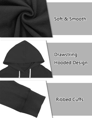 Syellowafter Women Casual Hoodie Long Sleeves Fashion Pullover Sweatshirts Loose Fit Tunic Winter Tops Comy Shirts in Kuwait