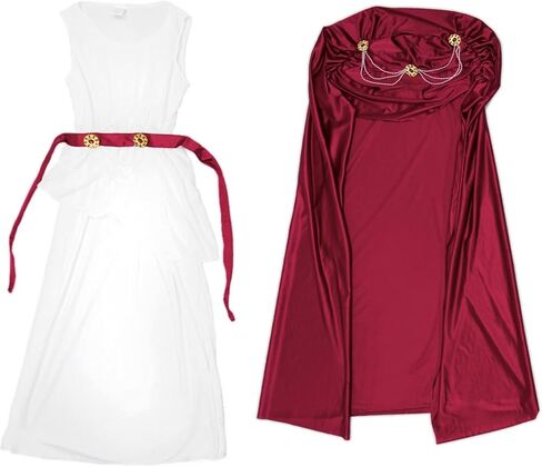 Roman Empress Toga Dress Women's Halloween Costume Olympic Goddess Queen Caesar in Saudi Arabia