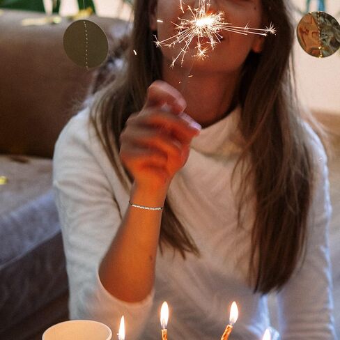 SANNYRA هدايا عيد ميلاد سعيد سوار الفولاذ المقاوم للصدأ الخرزة سوار هدية للنساء الفتيات 11th 12th 13th 14th 15th 16th 17th 18th 19th 20th 21st 25th 30th in Kuwait