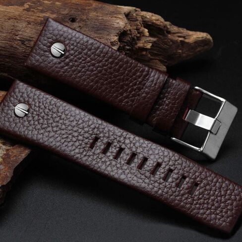 Choco&Man US Diesel Calfskin Leather Watch Band strap with Tool 22mm 24mm 26mm 28mm 30mm Replacement for Men's Diesel Watches… in Kuwait