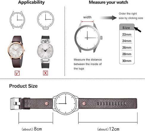 Choco&Man US Diesel Calfskin Leather Watch Band strap with Tool 22mm 24mm 26mm 28mm 30mm Replacement for Men's Diesel Watches… in Kuwait