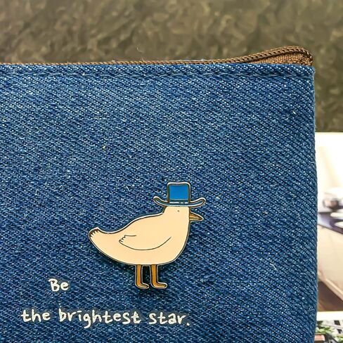 دبوس طائر جنتلمان | دبابيس أنيمي | دبابيس رائعة | دبابيس مضحكة | دبابيس مطلية بالمينا | دبوس التلبيب لحقيبة الظهر للنساء، مجموعة العرض | 3 سم، بروش مطلي بالمينا، سبيكة معدنية, بروش المينا, خليط معدني in Kuwait