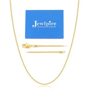 Jewlpire 14-26 بوصة إيطالية 1.3 مم فائقة الفخامة 24 قيراط من الذهب أكثر من 925 من الفضة الإسترلينية سلسلة قلادة للنساء الفتيات، قلادة بديلة لا تسبب الحساسية رقيقة وقوية سلسلة نسائية in Kuwait