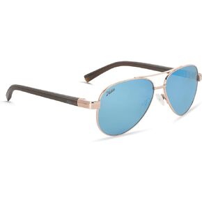 Hobie LOMA Polarized Pilot Sunglasses, Shiny Rose Gold, OSFA in Saudi Arabia
