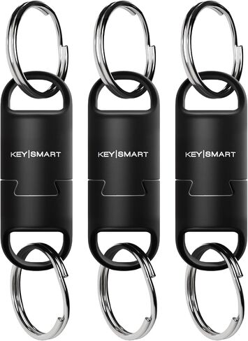 سلسلة مفاتيح KeySmart MagConnect Pro مغناطيسية سريعة الإصدار للرجال - حامل حلقة سلسلة مفاتيح للحقيبة والحزام والسيارة - قابلة للفصل in Saudi Arabia