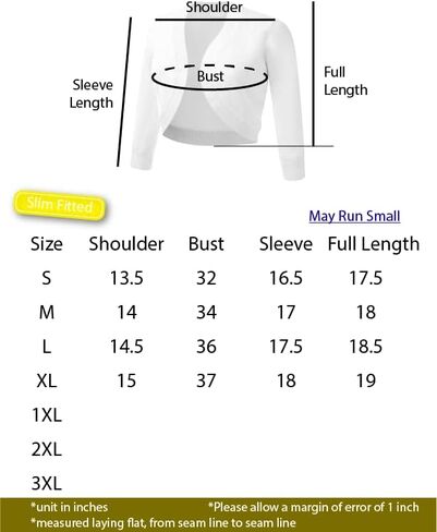 سترة صوفية نسائية كلاسيكية من COMFY WORLD بأكمام 3/4 كم من نسيج بوليرو ناعم ومتماسكة بحاشية مضلعة مفتوحة من الأمام (S-XL) in Kuwait