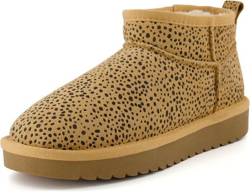CUSHIONAIRE Hip-3 Genuine Suede Leather Ankle Boots for Women – Pull On Cozy Faux Fur Boots Womens Shoes with Comfortable Memory Foam in Saudi Arabia