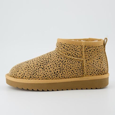 CUSHIONAIRE Hip-3 Genuine Suede Leather Ankle Boots for Women – Pull On Cozy Faux Fur Boots Womens Shoes with Comfortable Memory Foam in Saudi Arabia