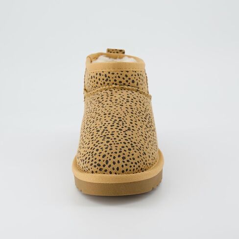 CUSHIONAIRE Hip-3 Genuine Suede Leather Ankle Boots for Women – Pull On Cozy Faux Fur Boots Womens Shoes with Comfortable Memory Foam in Saudi Arabia