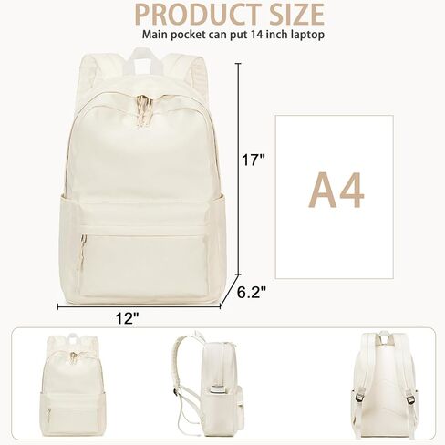 School Backpack Teen Girls Lightweight Bookbags Elementary Middle School College Back Pack Women Laptop Casual Daypacks (Bow Print-Pink) in Saudi Arabia