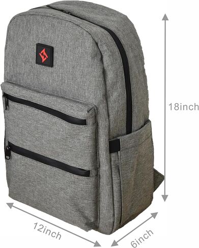 ZAZZY Smell Proof Backpack Rogue, Weather Resistant Lockable Odor Proof Bag,Expandable Smell Proof Bag Black in Kuwait