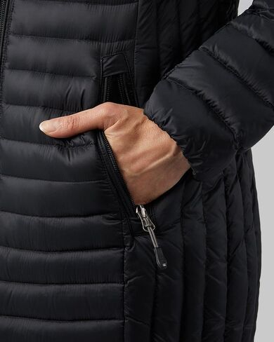 32 Degrees Women's 3/4 Ultra-Light Down Jacket| Slim Fit | Detachable Hood | Water Repellant in Kuwait