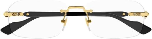 Gucci GG1221O 001 Gold Rectangular Men's Eyeglasses in Saudi Arabia