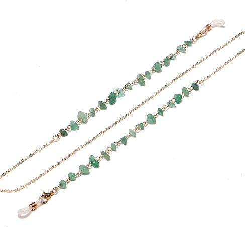 CETVLY Natural Stone Beaded Eye Glasses String Holder,Crystal Sunglass Chain,Stylish Mask Lanyard for Women Girls in Saudi Arabia