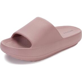 شبشب وسادة برونكس للنساء والرجال | صنادل دش منزل الشرائح | مريح للغاية | نعل سميك مبطن in Kuwait