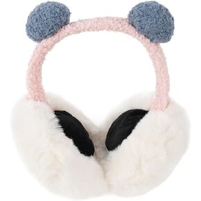 Surblue Unisex Winter Earmuffs Foldable Ear Warmers Fuzzy Cute Warm Ear Covers