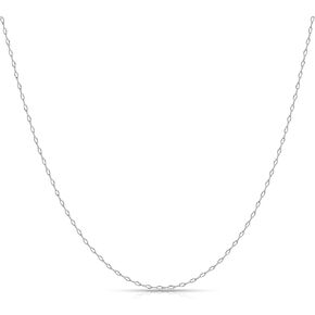 Gacimy 925 Sterling Silver Paperclip Necklace for Women, 1.3MM 1.5MM 1.8MM 2.0MM Width 16" 18" 20" 22" 24" Length with 2" Extension Chains