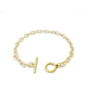 18k سوار ذهب سوار السيدات O-شكل عظم الثعبان سلسلة T مشبك على شكل قلب سوار العشاق شخصية الرجعية الاتجاه سوار الزفاف in Kuwait