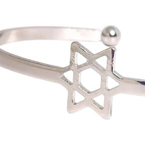 Hexagonal Star Silver Bracelets for Women, Fashionable Versatile Bracelet for Ladies in Saudi Arabia