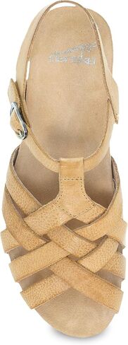 Dansko Tinley Fisherman Wedge Sandal for Women - Cushioned, Contoured Footbed for All-Day Comfort and Support – Adjustable Hook & Loop Straps with Buckle Detail in Saudi Arabia