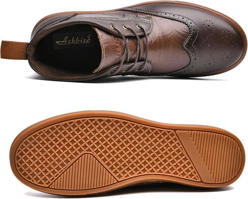 حذاء أكسفورد أنيق للرجال من الجلد Chukka الكاحل حذاء العمل اليومي للرجال in Kuwait