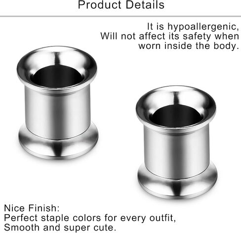Lcolyoli Screw Fit Ear Gauges Kit G23 Titanium Tunnel Expander Earrings Earlobe Plugs Body Piercing Jewelry for Women Men 8G 6G 4G 2G 0G 00G in Saudi Arabia