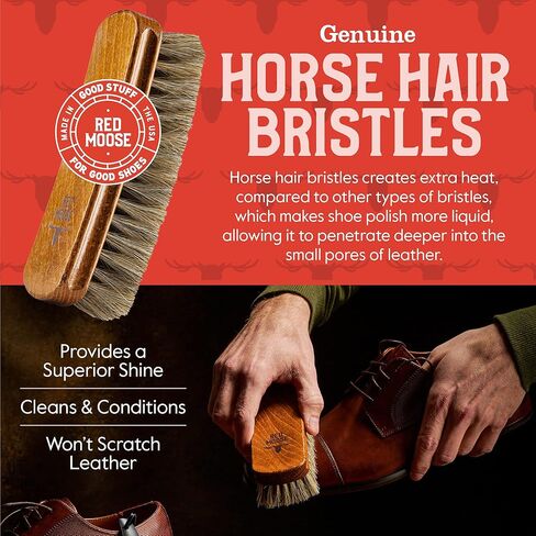 Deluxe Shoe Polish Cleaning Kit - Leather Boot & Shoe Shine Care Kit - Black, Brown & Neutral Shoe Polish with Brushes, Laces, Buffing Cloth, Travel Bag & More - Shoe Cleaning Polish Kit Made in USA in Kuwait