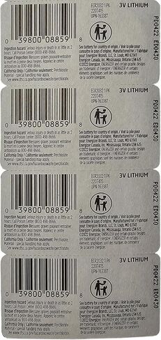 Energizer CR2450 Lithium Battery, 3v ECR2450, Qty 6 in Saudi Arabia