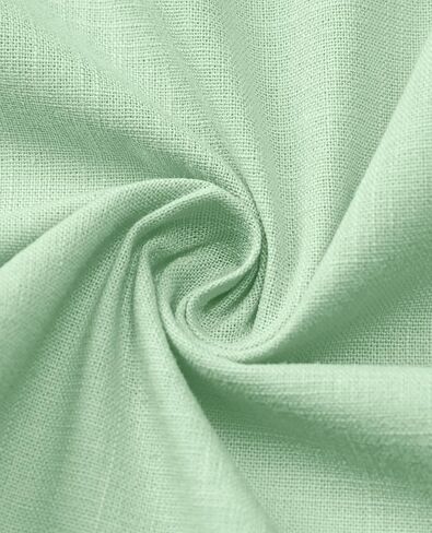 Alimens & Gentle Mens Linen Shirt Short Sleeve Casual Cotton Button-Down Shirts Collared Summer Beach Shirts in Kuwait