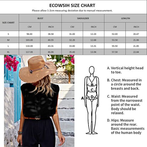قميص نسائي من ECOWISH بلايز بلا أكمام - بلوزة صيفية كاجوال أنيقة وخفيفة الوزن وشفافة مقاس كبير ملابس بدون أكمام in Kuwait