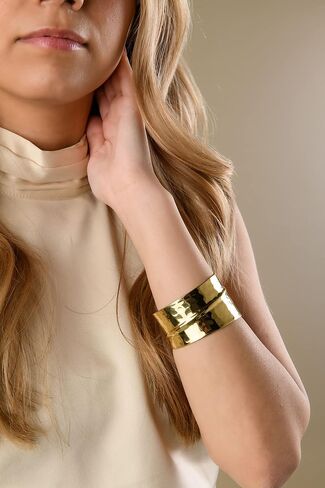 Charlie Paige Cuff Bracelet for Women | Nefriti Open Cuff Bracelet Bangle in Saudi Arabia