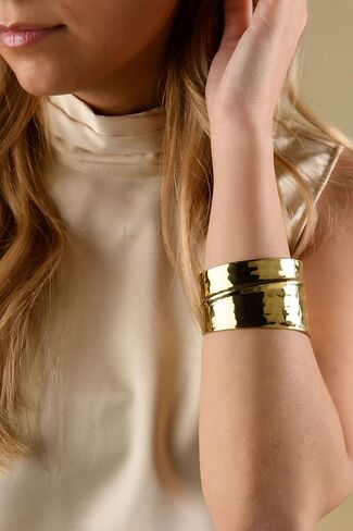 Charlie Paige Cuff Bracelet for Women | Nefriti Open Cuff Bracelet Bangle in Saudi Arabia