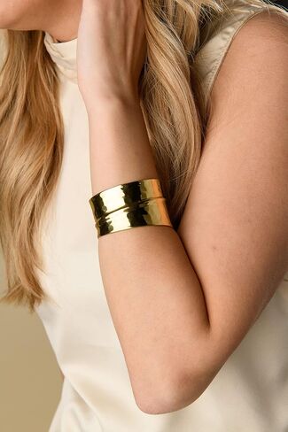 Charlie Paige Cuff Bracelet for Women | Nefriti Open Cuff Bracelet Bangle in Saudi Arabia