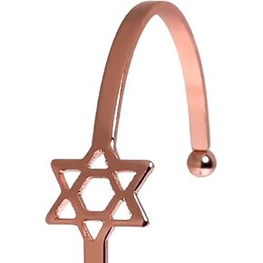 Novelty Women's Rose Gold Bracelets, High Grade Hexagonal Star Bracelet Versatile for Wife Female in Saudi Arabia