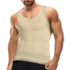 Mistirik Compression Shirts for Men - Mens Slimming Body Shaper Vest - Tight Tank Top for Men - Compression Shirt Tank Top in Saudi Arabia