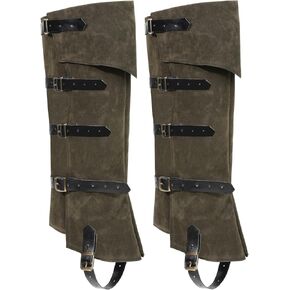 Pirate Boots Covers Faux Leather Medieval Steampunk Renaissance Boots Covers with Studs for Halloween Costume