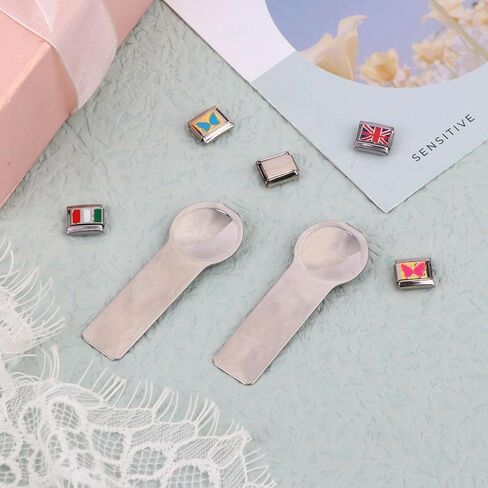 9 mm Italian Charm Opening Tool, Double Sided Italian Charm Tool for Adding and Removing 9mm Charms and Charm Stainless Steel Fashion Jewelry Italian Charm Bracelet Link Tool in Kuwait