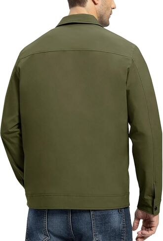 Rdruko Men's Lightweight Jackets Windbreaker Light Bomber Jacket Golf Jackets For Men Casual Work Coat in Kuwait