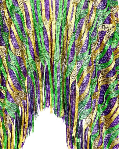 Mardi Gras Poncho with Mardi Gras Masks for Masquerade Party, Purple Yellow Green Masquerade Costume in Kuwait