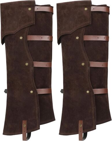 Pirate Boots Covers Faux Leather Medieval Steampunk Renaissance Boots Covers with Studs for Halloween Costume in Saudi Arabia