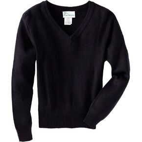 Classroom School Uniforms Big Kid Long Sleeve V-Neck Sweater 56702