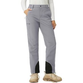 MAGCOMSEN المرأة صوف مبطن الشتاء سراويل للتسلق مقاوم للماء معزول التزلج الثلوج السراويل في الهواء الطلق الصيد سوفتشيل السراويل in Kuwait