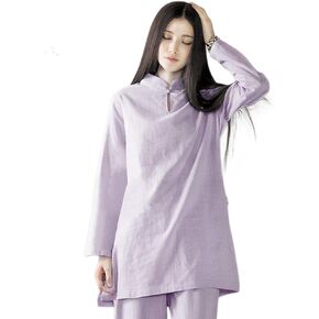 KSUA Womens Tai Chi Uniform Zen Meditation Suit Chinese Kung Fu Clothing Cotton in Kuwait