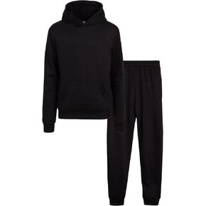 Real Love Girls' Jogger Set - 2 Piece Basic Fleece Pullover Hoodie and Sweatpants (7-16)