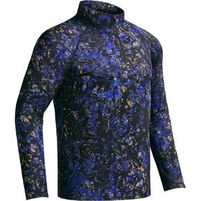 Rodeel Men's UPF 50+ Sun Protection Long Sleeve Shirt 1/4 Zip Running Hiking Shirts