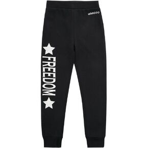 UNACOO Boys Sweatpants Kids Soft Sport Fabric Joggers Active Pants for Girls (Age 3-12 Years)