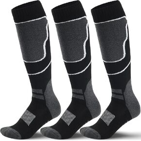 moeshinney Ski Socks 3 Pack for Skiing Snowboarding Thermal Warm Over the Calf Socks for Winter Cold Weather Ski Accessories in Saudi Arabia