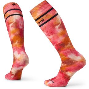 Smartwool Women's Ski Full Cushion Merino Wool Over the Calf Tie Dye Print Socks